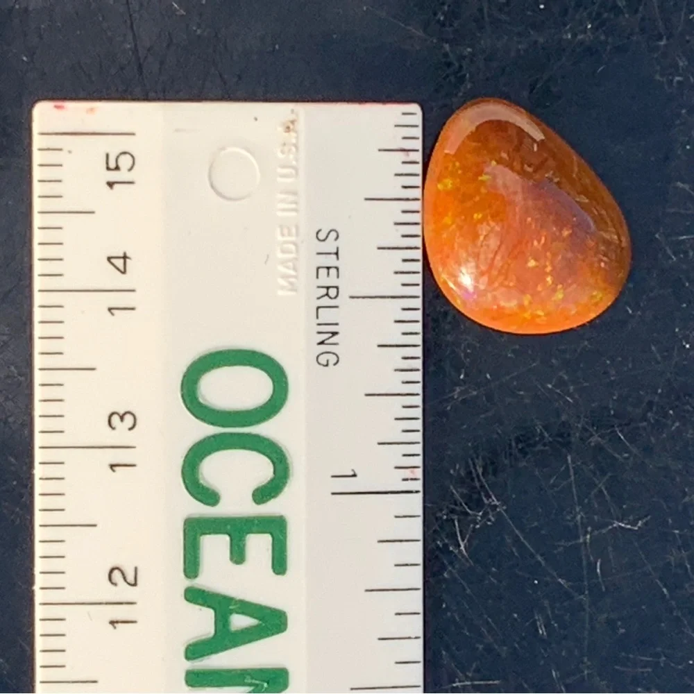 4.54 Ct Rare Natural Ethiopian Mezezo Shewa Chocolate Fire Opal - Picture 14 of 17